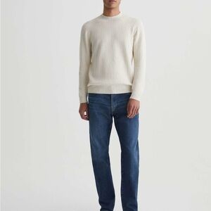 AG Adriano Goldschmied Dark Blue Men's Straight Jeans